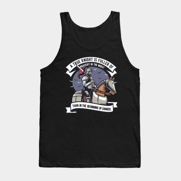 True Knight, Vintage Retro Classic Tank Top by CoApparel